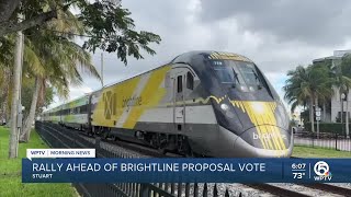 Brightline back on track Vote happening TODAY in Martin County [upl. by Ainel]