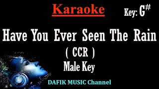 Have You Ever Seen The Rain Karaoke CCR Creedence Clearwater Revival Male Low key G [upl. by Folsom552]