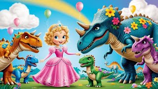 Giant Dinosaurs l Princess With Little Lamb Cartoons l English Cartoons l Hindi cartoon for kids [upl. by Haile]