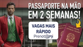 CONSIGA VAGAS MAIS RÁPIDO Agendamento Passaporte Prenotami Consulado São Paulo [upl. by Naicad]