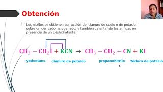 propiedades de los nitrilos [upl. by Ilyah]