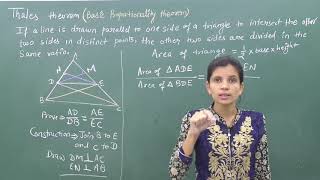 MATHSX602 Thales theorem BPT Theorem Pradeep Kshetrapal channel [upl. by Leryt]