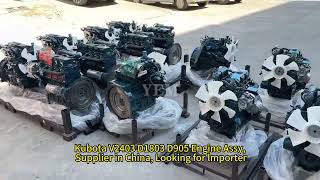 V2403 D1803 and D905 engine Assy For Kubota Excavator [upl. by Ennaej162]