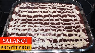 Yalancı Profiterol Tarifi  Gerçekten Dünyanın En Kolay Pastası  Pasta Tarifleri  Sinan Çabuk [upl. by Llemij]