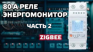 Zigbee реле  счетчик DAC2161C 80А часть 2  изменения внешний конвертер ручные установки [upl. by Eniarrol]