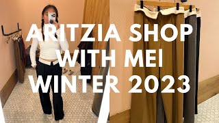 Aritzia shop with me Winter 2023 [upl. by Samaj]