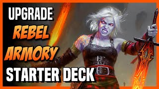 How to Upgrade the REBEL ARMORY Starter Deck  Magic Arena [upl. by Rozele885]