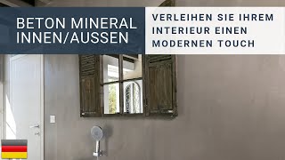 Béton Minéral InnenAussen von Résinence [upl. by Dud]