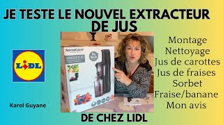 JE TESTE le nouvel EXTRACTEUR DE JUS de chez LiDL [upl. by Ociredef434]