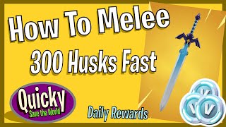 STWQ  How to Melee kill 300 Husks fast in  Fortnite  Save the World [upl. by Aidas]