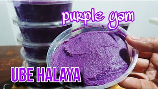 UBE HALAYA RECIPEPurple Yam JamFILIPINO DESSERT [upl. by Pauli]