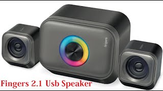 FINGERS Stereo Beats 21 Channel Multimedia Wired Speaker Unboxing  The technoboy [upl. by Civ181]