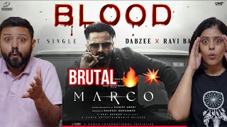 Marco  First Single  Blood Reaction  Dabzee  Ravi Basrur  Unni Mukundan  Shareef Muhammed [upl. by Ammamaria]