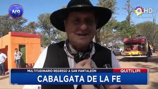 NOTICIERO 9 ANGEL ROZAS  CABALGATA DE LA FE  QUITILIPI [upl. by Aiuqat]