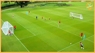 Middlesbrough FC  Passing Combinations With Crossing And Finishing Drill [upl. by Hess707]