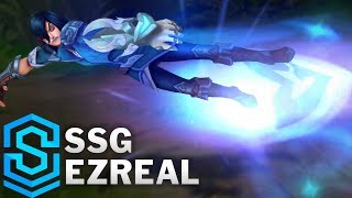 League of Legends Pulsefire Ezreal HQ Skin Spotlight w Armor Evolution [upl. by Maloy]