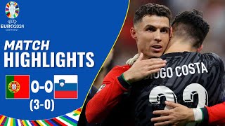 Portugal vs Slovenia  00 30  Highlights  UEFA Euro 2024  diogo costa penalty saves [upl. by Madelle]