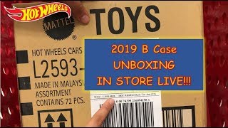 HOT WHEELS 2019 B CASE UNBOXING  LIVE IN STORE [upl. by Ettenrahs156]