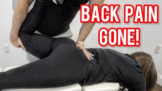 IMMEDIATE Back Pain Relief with CHIROPRACTIC ADJUSTMENT [upl. by Naols]