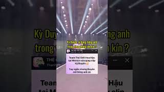 Hoa hậu Kỳ Duyên bắt đầu bung skill rồi xuhuong missuniverse catwalkshow catwalk [upl. by Atsok]