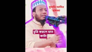 চুরি করলে হাত কাটা। মুফতি আমির হামজা ওয়াজ।waz islamicshorts newwaz2024 [upl. by Nolte684]