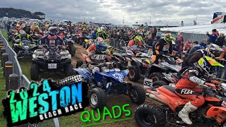 Weston Beach Race 2024 Quads [upl. by Enomal]