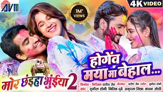 Mor Chhaiya Bhuiya 2  Cg Movie Holi Song Hogev Maya Ma Behal Man Diksha Deepak Elsa  AVM GANA [upl. by Ker]