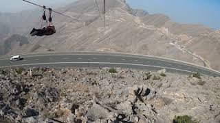 The worlds longest zipline  Jais Flight  Jebel Jais UAE  onride POV [upl. by Namzaj764]