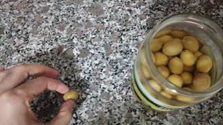 How To eat green olives [upl. by Auqenaj]