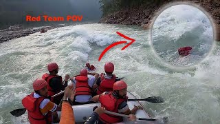 Actual POV of River Rafting Accident In Rishikesh With Us 😳  Red Team POV [upl. by Suriaj534]