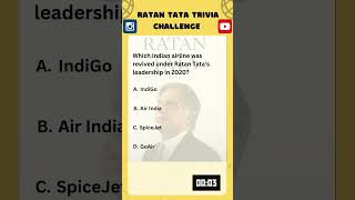 Ratan Tata Trivia Challenge Can you answer this question ratantata triviachallenge quiz tata [upl. by Annaitsirhc]