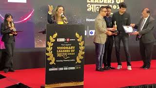 Best Corporate Emcee CHANDINI SEHGAL hosting Visionary 𝐁𝐇𝐀𝐑𝐀𝐓 awards with Ashneer Grover as guest [upl. by Trauner]