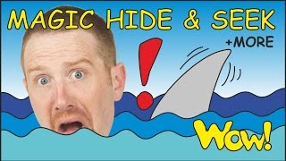 Magic Hide and Seek  MORE Funny Short Stories for Kids from Steve and Maggie  Wow English TV [upl. by Leunam]