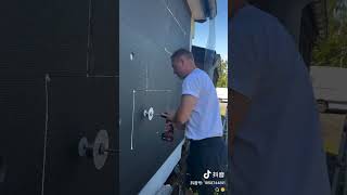 EPS insulation board installation video [upl. by Nannarb]