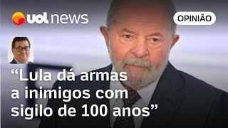 Governo Lula colocar 100 anos de sigilo é pior do que o Bolsonaro  Tales Faria [upl. by Yllah]