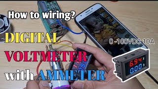 How to Wirings Digital Voltmeter with Ammetertagalog tutorial [upl. by Conover]