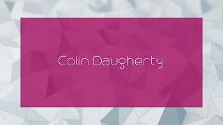 Colin Daugherty  appearance [upl. by Dardani]