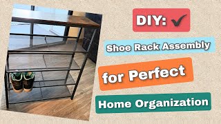 Quick amp Easy Shoe Rack AssemblyHome DIY Setup [upl. by Gnirps]