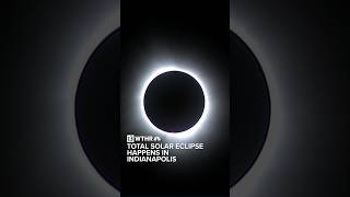 WATCH Total solar eclipse happens in Indianapolis and Central Indiana [upl. by Akinad266]