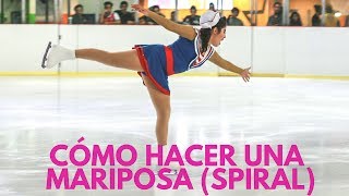 Cómo hacer una mariposa o ángel ⛸ patinajesobrehielo aprendeapatinar [upl. by Marketa451]