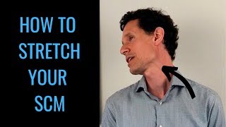 How to stretch SCM stretch for beginners tight SCM by chiropractor in Toronto Dr Byron Mackay [upl. by Nicoli]