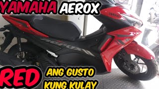 YAMAHA AEROX V2 GLOSSY RED COLOR [upl. by Krystal]