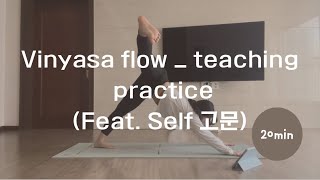 Vinyasa flow practice 20mim20240324빈야사 수업 flow🍋 [upl. by Ahsinrac]