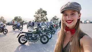 Distinguished Gentleman’s Ride 2024 Athens with my Scrambler Ducati  Dominika Rides [upl. by Otina217]