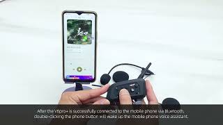 EJEAS V6 Pro connects to mobile phone via Bluetooth [upl. by Picker356]