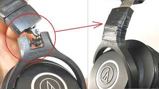 How to Glue Broken AudioTechnica Headphones DIY [upl. by Nerin]