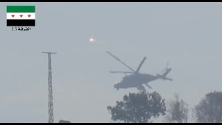 Helicopters flying low attacking north of Hama October 10 2015  Social media [upl. by Noirred54]