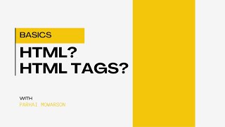 HTML and HTML Tags Karino [upl. by Hollah]