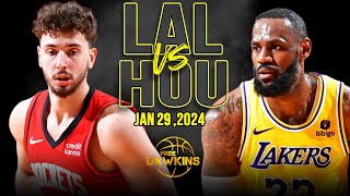 Los Angeles Lakers vs Houston Rockets Full Game Highlights  January 29 2024  FreeDawkins [upl. by Sorac]