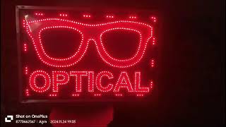 optical Led Light Board inquiry for 9810315659 Sajid Delhi52 [upl. by Mccully]